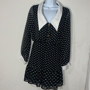 Zara Black and White Dress